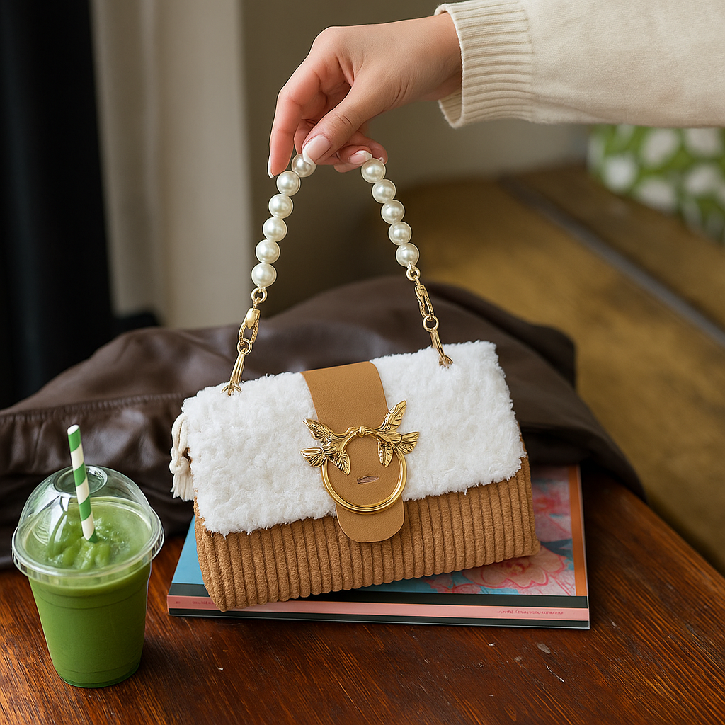 Cloud Nine | Cream Crush | Fuzzy Chain Bag DIY Kit