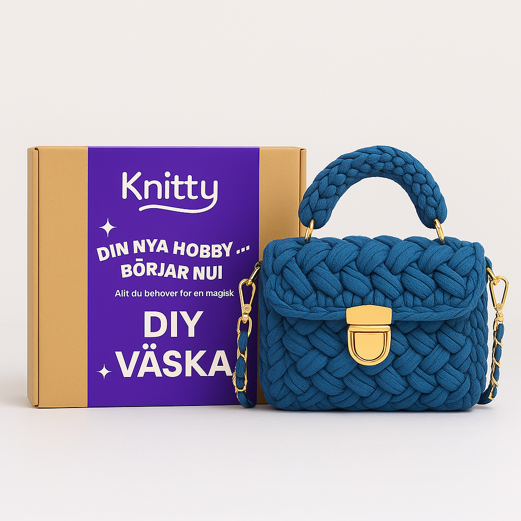 Braids & Bliss | Denim | Crochet Top-Handle Bag DIY Kit